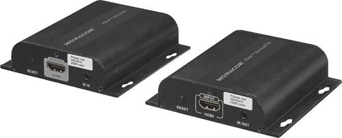 Monacor INS-100Z LAN (10/100MBit/s), HDMI® Extender (Verlängerung) über Netzwerkkabel RJ45 100m von Monacor