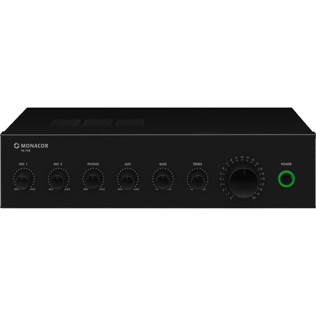 Monacor PA-704 35W Mono Mixing Amplifier Monacor PA-704 35W Mono Mixing Amplifier von Monacor