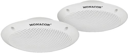 Monacor SPE-15F/WS 4.33 Zoll 11cm Breitbänder 15W 4Ω Weiß Wasserfeste Polypropylen-Membran, UV-b von Monacor