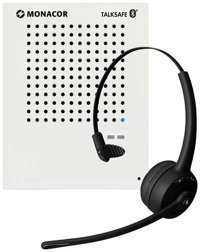 Monacor TALKSAFE-1 Gegensprechanlage Kabelgebunden, Bluetooth® Weiß, Schwarz von Monacor