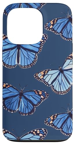 Blaues Monarch-Schmetterlingsmuster Hülle für iPhone 13 Pro Blaues Monarch-Schmetterlingsmuster Hülle für iPhone 13 Pro von Monarch Butterflies Accessories