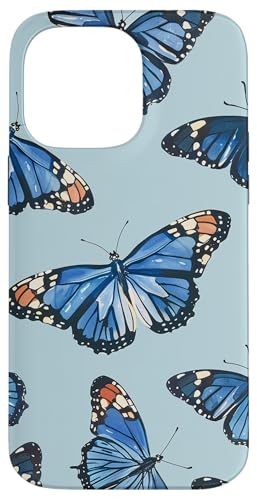 Blaues Monarch-Schmetterlingsmuster Hülle für iPhone 14 Pro Max Blaues Monarch-Schmetterlingsmuster Hülle für iPhone 14 Pro Max von Monarch Butterflies Accessories