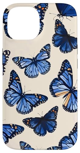 Blaues Monarch-Schmetterlingsmuster Hülle für iPhone 14 Blaues Monarch-Schmetterlingsmuster Hülle für iPhone 14 von Monarch Butterflies Accessories
