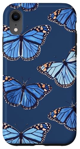Blaues Monarch-Schmetterlingsmuster Hülle für iPhone XR Blaues Monarch-Schmetterlingsmuster Hülle für iPhone XR von Monarch Butterflies Accessories