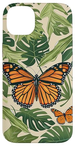 Monarch Schmetterling Monstera Pflanzen Floral Hülle für iPhone 14 Plus Monarch Schmetterling Monstera Pflanzen Floral Hülle für iPhone 14 Plus von Monarch Butterflies Accessories