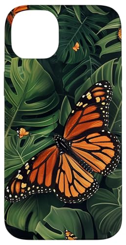 Monarch Schmetterling Monstera Pflanzen Floral Hülle für iPhone 14 Plus Monarch Schmetterling Monstera Pflanzen Floral Hülle für iPhone 14 Plus von Monarch Butterflies Accessories