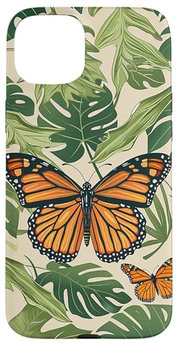Monarch Schmetterling Monstera Pflanzen Floral Hülle für iPhone 15 Plus Monarch Schmetterling Monstera Pflanzen Floral Hülle für iPhone 15 Plus von Monarch Butterflies Accessories