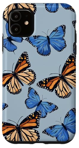 Monarch Schmetterling Muster Blau Hülle für iPhone 11 Monarch Schmetterling Muster Blau Hülle für iPhone 11 von Monarch Butterflies Accessories