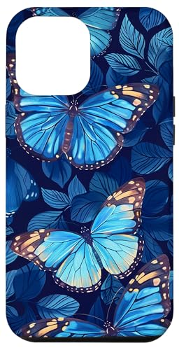 Monarch Schmetterling Muster Blau Hülle für iPhone 12 Pro Max Monarch Schmetterling Muster Blau Hülle für iPhone 12 Pro Max von Monarch Butterflies Accessories
