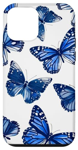 Monarch Schmetterling Muster Blau Hülle für iPhone 12 mini Monarch Schmetterling Muster Blau Hülle für iPhone 12 mini von Monarch Butterflies Accessories