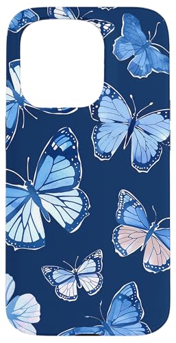 Monarch Schmetterling Muster Blau Hülle für iPhone 15 Pro Monarch Schmetterling Muster Blau Hülle für iPhone 15 Pro von Monarch Butterflies Accessories