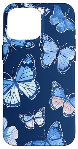 Monarch Schmetterling Muster Blau Hülle für iPhone 16 Pro Max Monarch Schmetterling Muster Blau Hülle für iPhone 16 Pro Max von Monarch Butterflies Accessories
