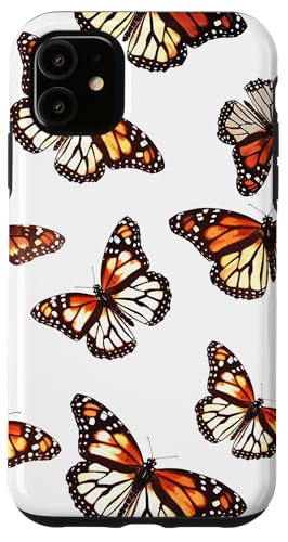 Monarch Schmetterling Muster Weiß Hülle für iPhone 11 Monarch Schmetterling Muster Weiß Hülle für iPhone 11 von Monarch Butterflies Accessories