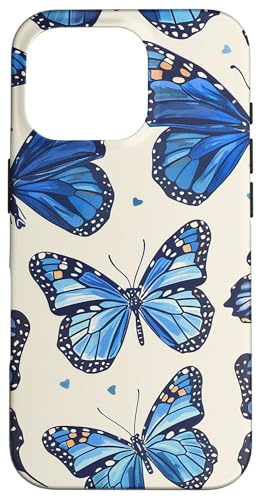 Monarch-Schmetterling-Muster auf blauem Hintergrund Hülle für iPhone 16 Pro Monarch-Schmetterling-Muster auf blauem Hintergrund Hülle für iPhone 16 Pro von Monarch Butterflies Accessories