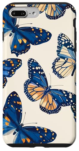 Monarch-Schmetterling-Muster auf blauem Hintergrund Hülle für iPhone 7 Plus/8 Plus Monarch-Schmetterling-Muster auf blauem Hintergrund Hülle für iPhone 7 Plus/8 Plus von Monarch Butterflies Accessories