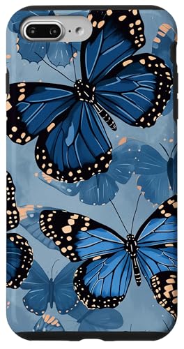 Monarch-Schmetterling-Muster auf blauem Hintergrund Hülle für iPhone 7 Plus/8 Plus Monarch-Schmetterling-Muster auf blauem Hintergrund Hülle für iPhone 7 Plus/8 Plus von Monarch Butterflies Accessories