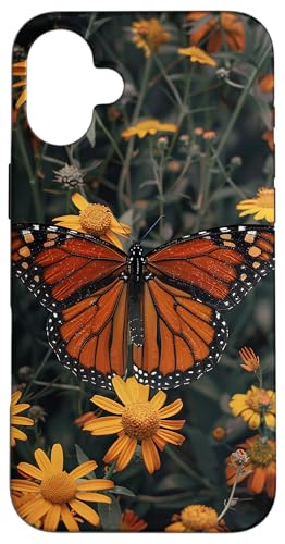 Monarch Schmetterling Wildblumen Hülle für iPhone 16 Plus Monarch Schmetterling Wildblumen Hülle für iPhone 16 Plus von Monarch Butterflies Accessories