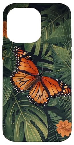 Monstera Palmblätter Monarchschmetterling Hülle für iPhone 14 Pro Max Monstera Palmblätter Monarchschmetterling Hülle für iPhone 14 Pro Max von Monarch Butterflies Accessories