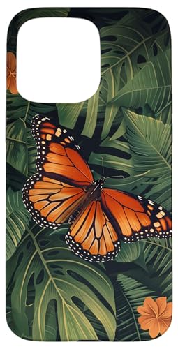 Monstera Palmblätter Monarchschmetterling Hülle für iPhone 15 Pro Max Monstera Palmblätter Monarchschmetterling Hülle für iPhone 15 Pro Max von Monarch Butterflies Accessories