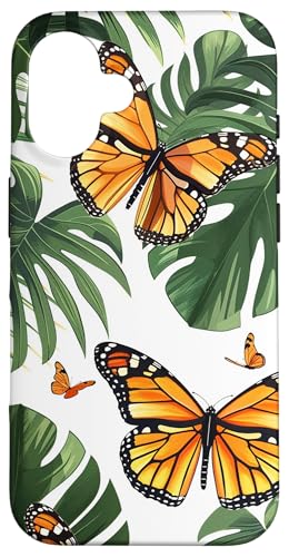Monstera Palmblätter Monarchschmetterling Hülle für iPhone 16 Monstera Palmblätter Monarchschmetterling Hülle für iPhone 16 von Monarch Butterflies Accessories