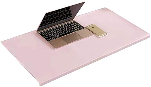Schreibtischunterlage | Desk Pad | Tischunterlage mit Kantenschutz | Weiches Unterlage | Rollbar,Rosa,120x60cm von Monba