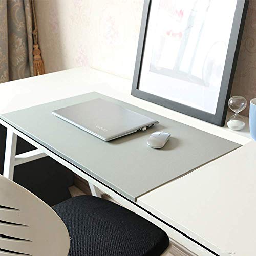 Schreibtischunterlage Leder,40x80cm rutschfeste Schreibmappe mit runder Kante Unterlage und Kantenschutz,Schreibmappe, Tischunterlage für Büro und Zuhause von Monba