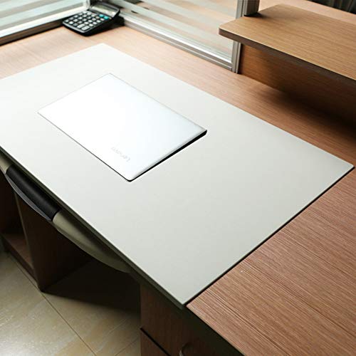 Schreibtischunterlage aus Leder, mit Kantenschutz, 80 x 40 cm, wasserdicht, rutschfest, wasserdicht und hitzebeständig von Monba