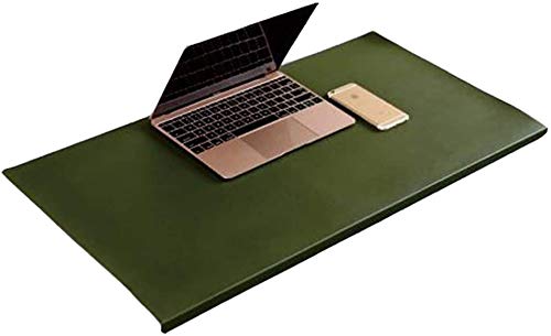 Weichem Leder Schreibtischunterlage mit Kantenschutz,Rutschfeste Mauspad Große Tischunterlage für Tastatur Laptop,Büro Schreibenmatte Schreibtisch Organizer Matte von Monba