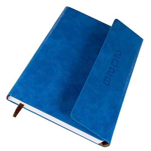 Tagesplaner 2026 – Terminbuch 2026, stündlicher Tages- und Monatsplaner mit Registerkarten (Jan-Dez. 2026), 21,6 x 15,9 cm, Kalenderplaner, Ledereinband + dickes Papier (26 blau) von Monchipa