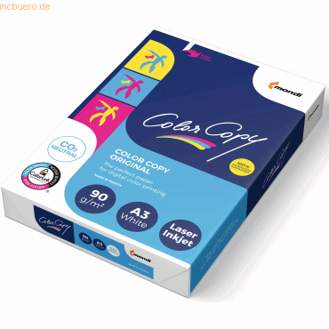 Mondi Farbkopierpapier Mondi Color Copy A3 90g VE=500 Blatt Mondi Farbkopierpapier Mondi Color Copy A3 90g VE=500 Blatt von Mondi