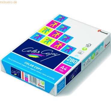 5 x Mondi Farbkopierpapier Mondi Color Copy A4 280g/qm weiß VE=150 Bla 5 x Mondi Farbkopierpapier Mondi Color Copy A4 280g/qm weiß VE=150 Bla von Mondi
