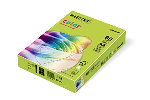 Kopierpapier MAESTRO® color, intensivfarben, A4, 80 g/qm, lindgrün, Packung = 500 Blatt von Mondi