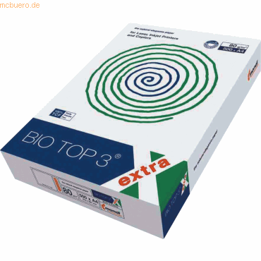 5 x Mondi Multifunktionspapier A4 Bio Top3 80g/qm weiß VE=500 Blatt 5 x Mondi Multifunktionspapier A4 Bio Top3 80g/qm weiß VE=500 Blatt von Mondi