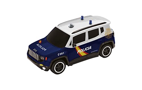 Mondo Motors- Jeep Renegade Policia National, ferngesteuertes Auto, Weiß und Blau, Maßstab 1:24-63565 von Mondo