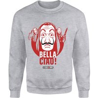 Money Heist Bella Ciao Sweatshirt - Grey - L von Money Heist
