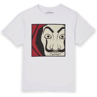 Money Heist Dali Mask Close Up Unisex T-Shirt - White - L von Money Heist