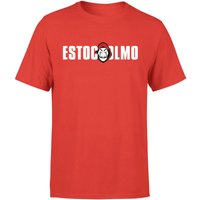 Money Heist Estocolmo Men's T-Shirt - Red - L von Money Heist