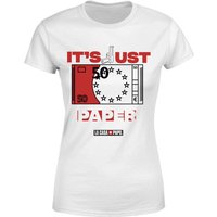 Money Heist It's Just Paper Women's T-Shirt - White - S von Money Heist