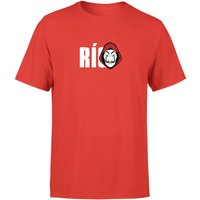 Money Heist Rio Men's T-Shirt - Red - L von Money Heist