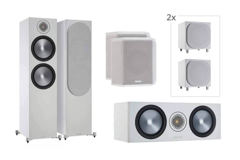 Monitor Audio Bronze Cinema 500 6G 5.2 Lautsprecher Set - Weiß matt von Monitor Audio