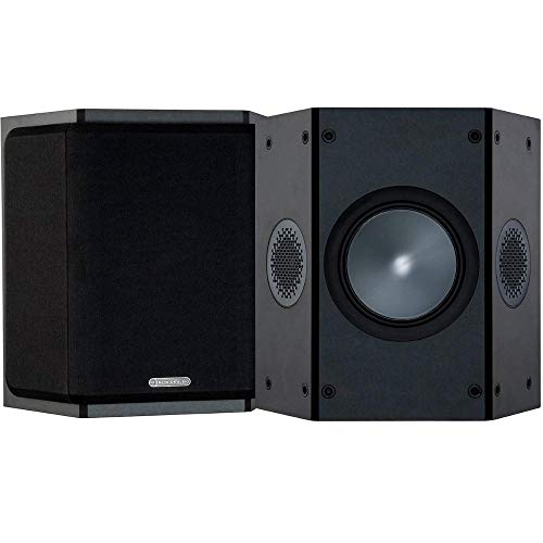 Monitor Audio Bronze FX 6G | Farbe: Schwarz | Surround-Lautprecher | Paar | Heimkino | 2-Wege | 8 Ohm | 80 Watt | Dipol/Bipol | Geschlossenes Gehäuse | Passiv von Monitor Audio