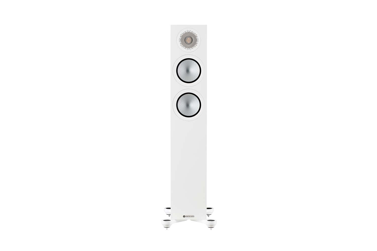 Monitor Audio Silver 200 7G Standlautsprecher - Weiß Seidenmatt (Stück) von Monitor Audio