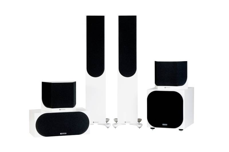 Monitor Audio Silver Cinema 300 7G 5.1 Lautsprecher Set - Seidenmatt weiss von Monitor Audio