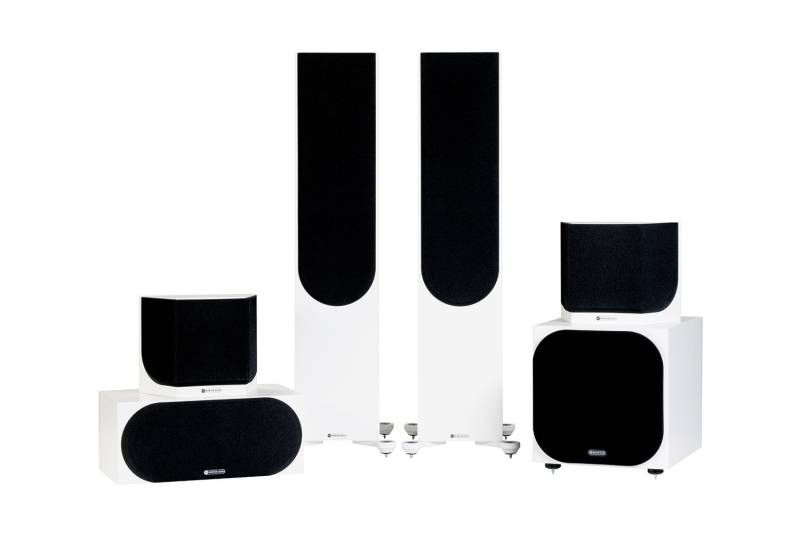 Monitor Audio Silver Cinema 500 7G 5.1 Lautsprecher Set - Seidenmatt weiss von Monitor Audio