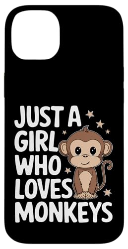 Affe Nur ein Mädchen, das Affen liebt Hülle für iPhone 14 Plus von Monkey Ape Chimpanzee Orangutan