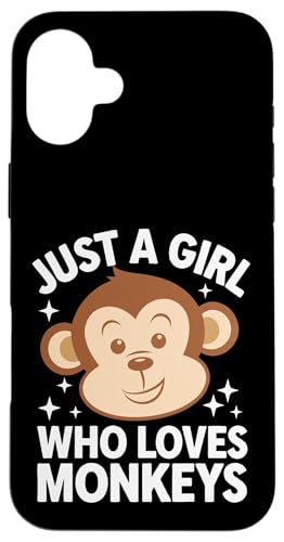 Affe Nur ein Mädchen, das Affen liebt Hülle für iPhone 16 Plus von Monkey Ape Chimpanzee Orangutan