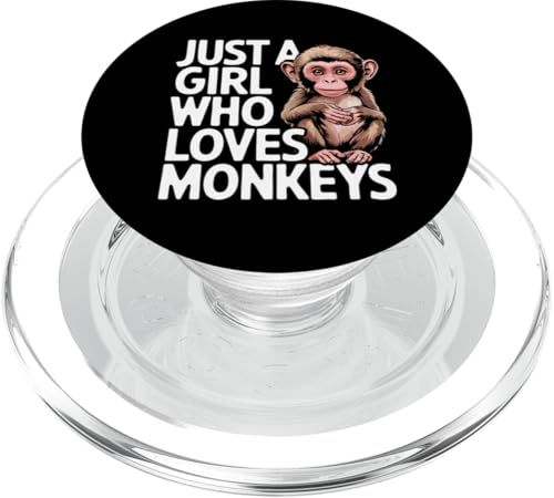Affe Nur ein Mädchen, das Affen liebt PopSockets PopGrip für MagSafe von Monkey Ape Chimpanzee Orangutan