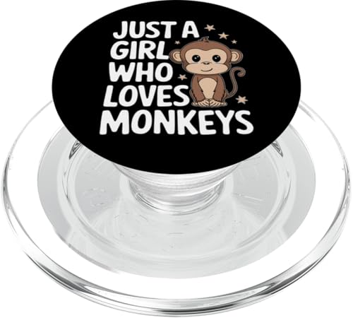 Affe Nur ein Mädchen, das Affen liebt PopSockets PopGrip für MagSafe von Monkey Ape Chimpanzee Orangutan