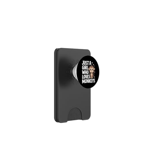 Affe Nur ein Mädchen, das Affen liebt PopSockets PopWallet für MagSafe von Monkey Ape Chimpanzee Orangutan