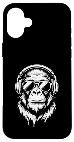 Stylische Monkey DJ Holiday Music Gorilla Kopfhörer Sonnenbrille Hülle für iPhone 16 Plus Stylische Monkey DJ Holiday Music Gorilla Kopfhörer Sonnenbrille Hülle für iPhone 16 Plus von Monkey DJ By GTSTDDesign Store